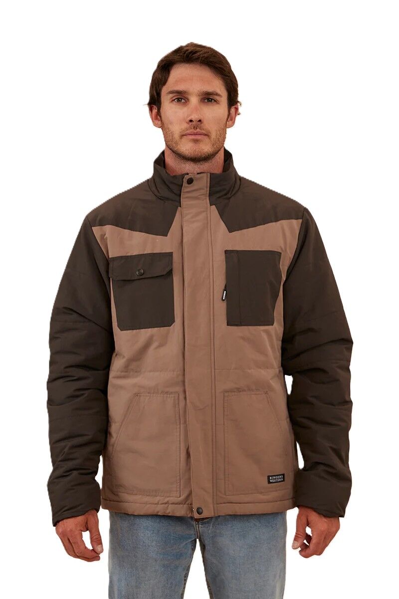 Ringers Western Mens Dixon Puffer Jacket (123044RW) Mushroom [SD]