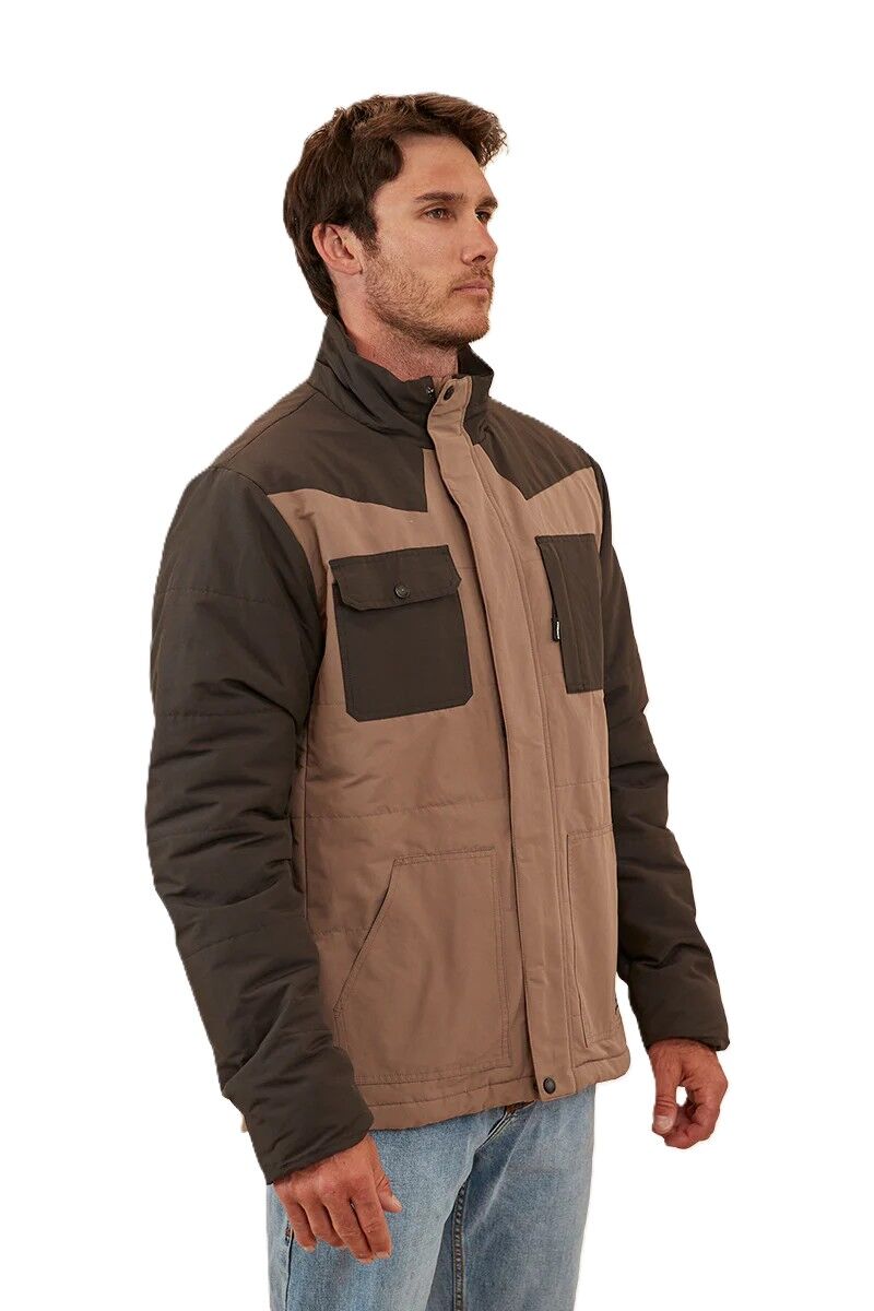 Ringers Western Mens Dixon Puffer Jacket (123044RW) Mushroom [SD]