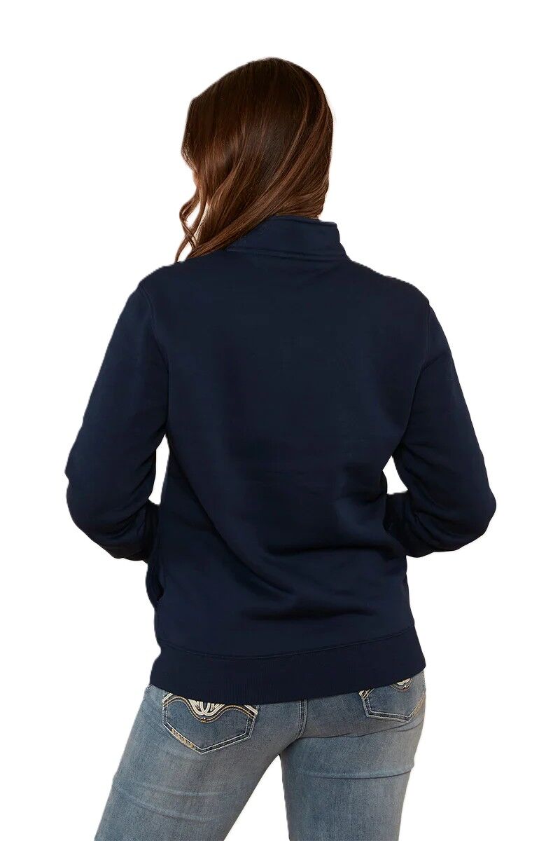 Ringers Western Womens Peninsula 1/4 Zip Jumper (223091RW) Navy