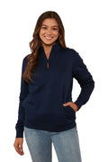 Ringers Western Womens Peninsula 1/4 Zip Jumper (223091RW) Navy