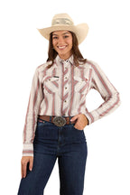 Ringers Western Womens Bubba L/S Western Shirt (223113RW) Burnt Red [SD]