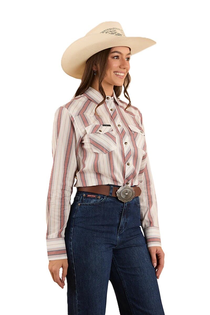 Ringers Western Womens Bubba L/S Western Shirt (223113RW) Burnt Red [SD]