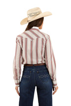 Ringers Western Womens Bubba L/S Western Shirt (223113RW) Burnt Red [SD]