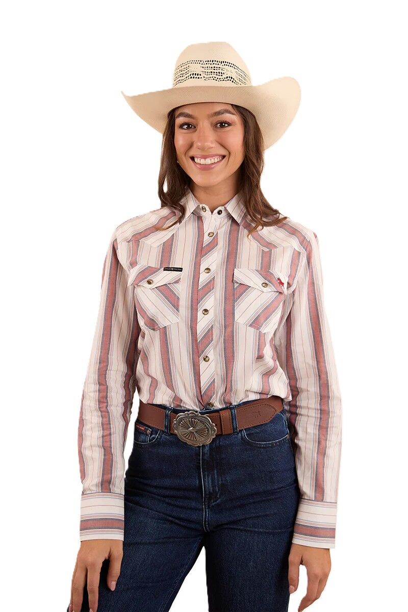 Ringers Western Womens Bubba L/S Western Shirt (223113RW) Burnt Red [SD]