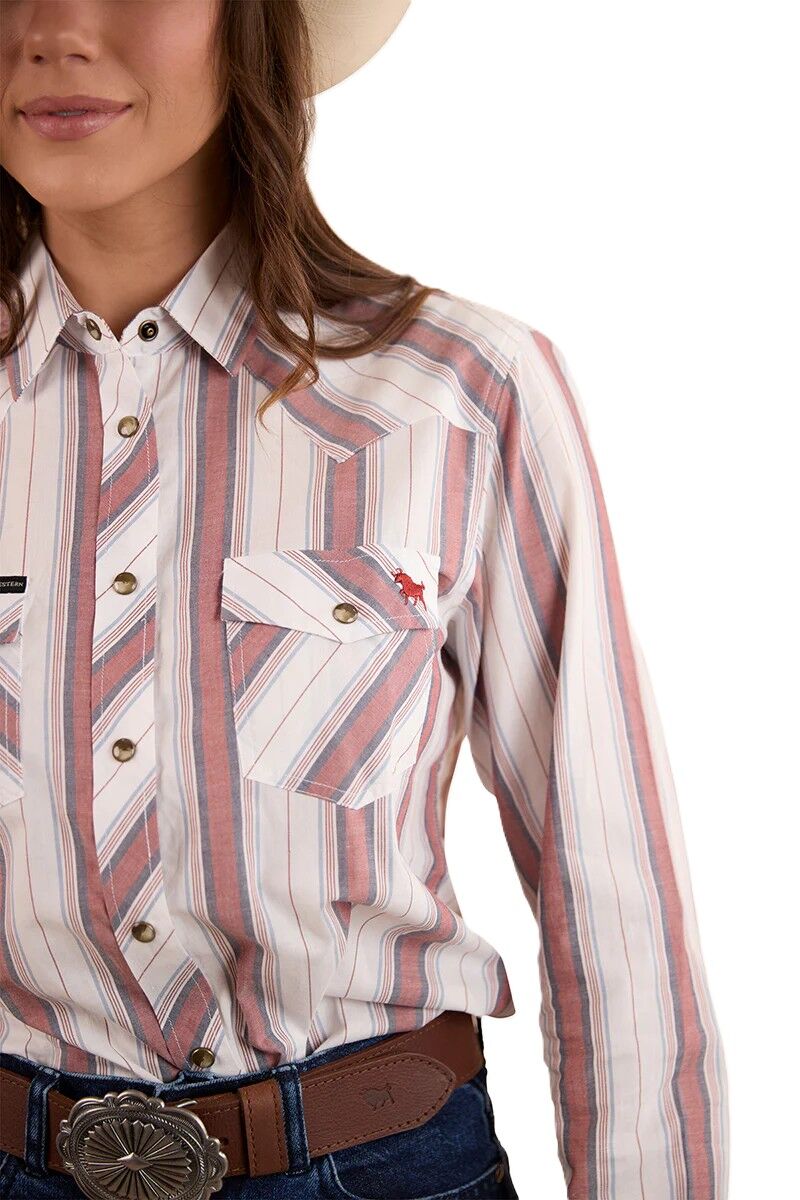 Ringers Western Womens Bubba L/S Western Shirt (223113RW) Burnt Red [SD]