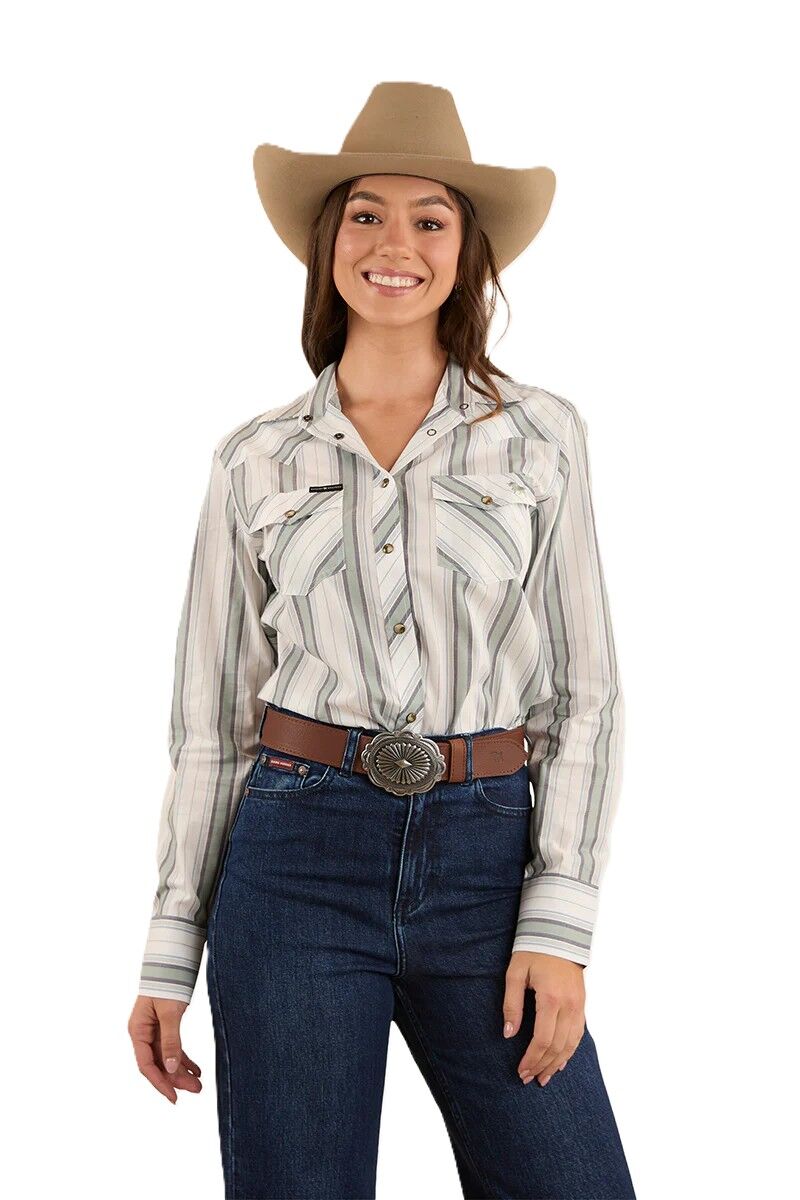 Ringers Western Womens Bubba L/S Western Shirt (223113RW) Dusty Sage [SD]