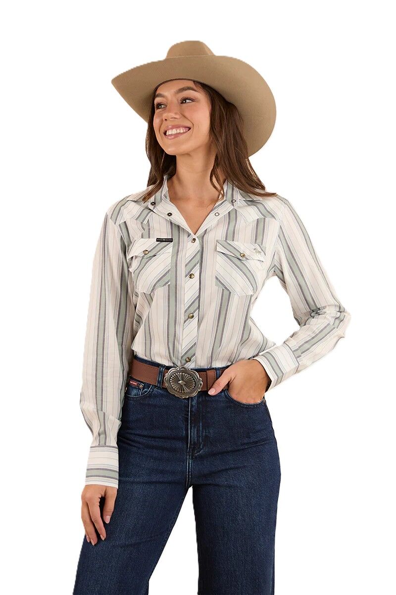Ringers Western Womens Bubba L/S Western Shirt (223113RW) Dusty Sage [SD]