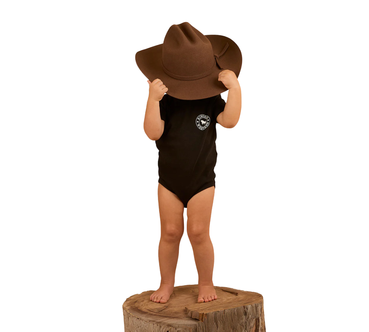 Ringers Western Infants S/S Romper  (523001RW) Black