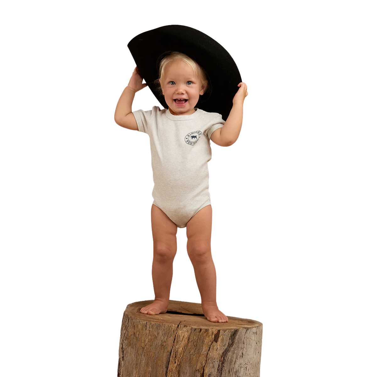 Ringers Western Infants S/S Romper  (523001RW) Grey Marle