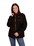 Ringers Western Womens Leighton L/S Overshirt (224023RW) Washed Black