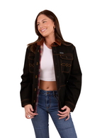 Ringers Western Womens Leighton L/S Overshirt (224023RW) Washed Black
