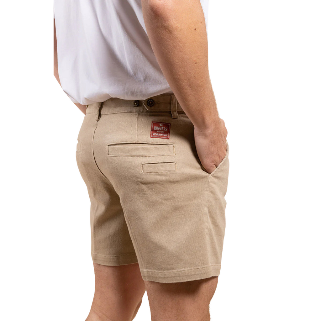 Ringers Western Mens Cloncurry Heavyweight Work Shorts (121104RW) Camel