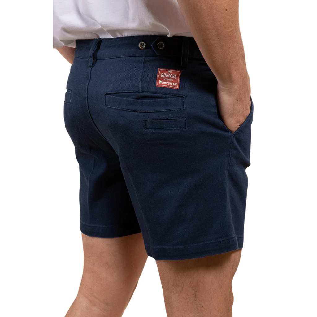 Ringers Western Mens Cloncurry Heavyweight Work Shorts (121104RW) Dark Navy