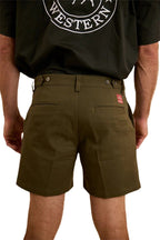 Ringers Western Mens Cloncurry Heavyweight Work Shorts (121104RW) Military Green