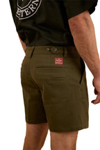 Ringers Western Mens Cloncurry Heavyweight Work Shorts (121104RW) Military Green