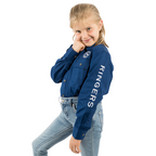 Ringers Western Childrens Jackaroo Full Button L/S Workshirt (321012RW) Navy/White Embroidery