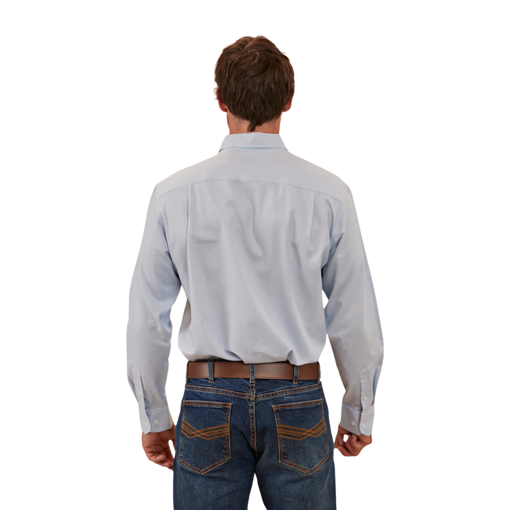 Ringers Western Mens Homestead L/S Dress Shirt (122102RW) Blue Chambray