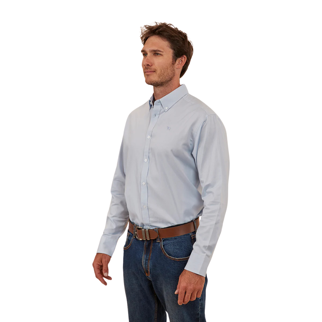 Ringers Western Mens Homestead L/S Dress Shirt (122102RW) Blue Chambray