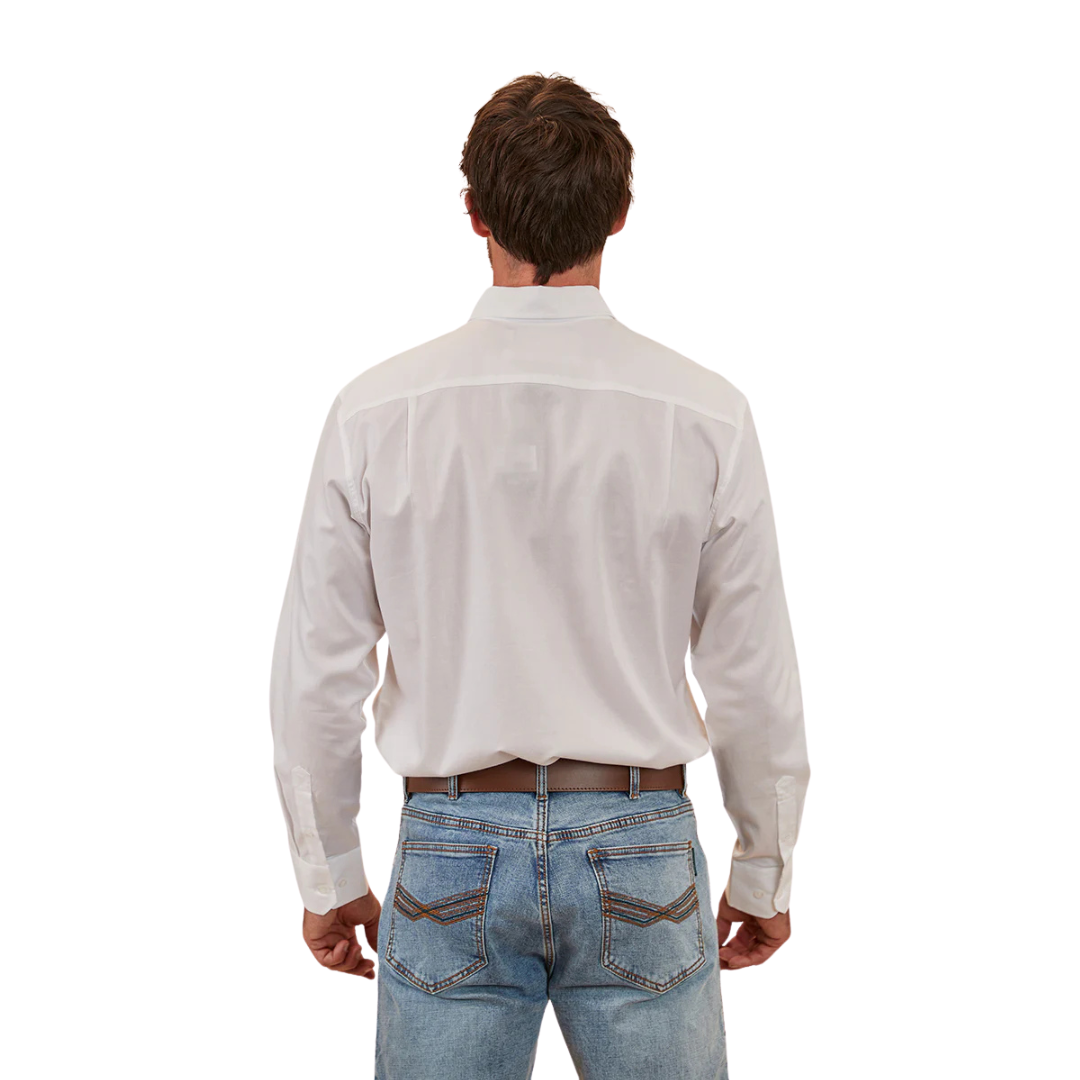 Ringers Western Mens Homestead L/S Dress Shirt (122102RW) White