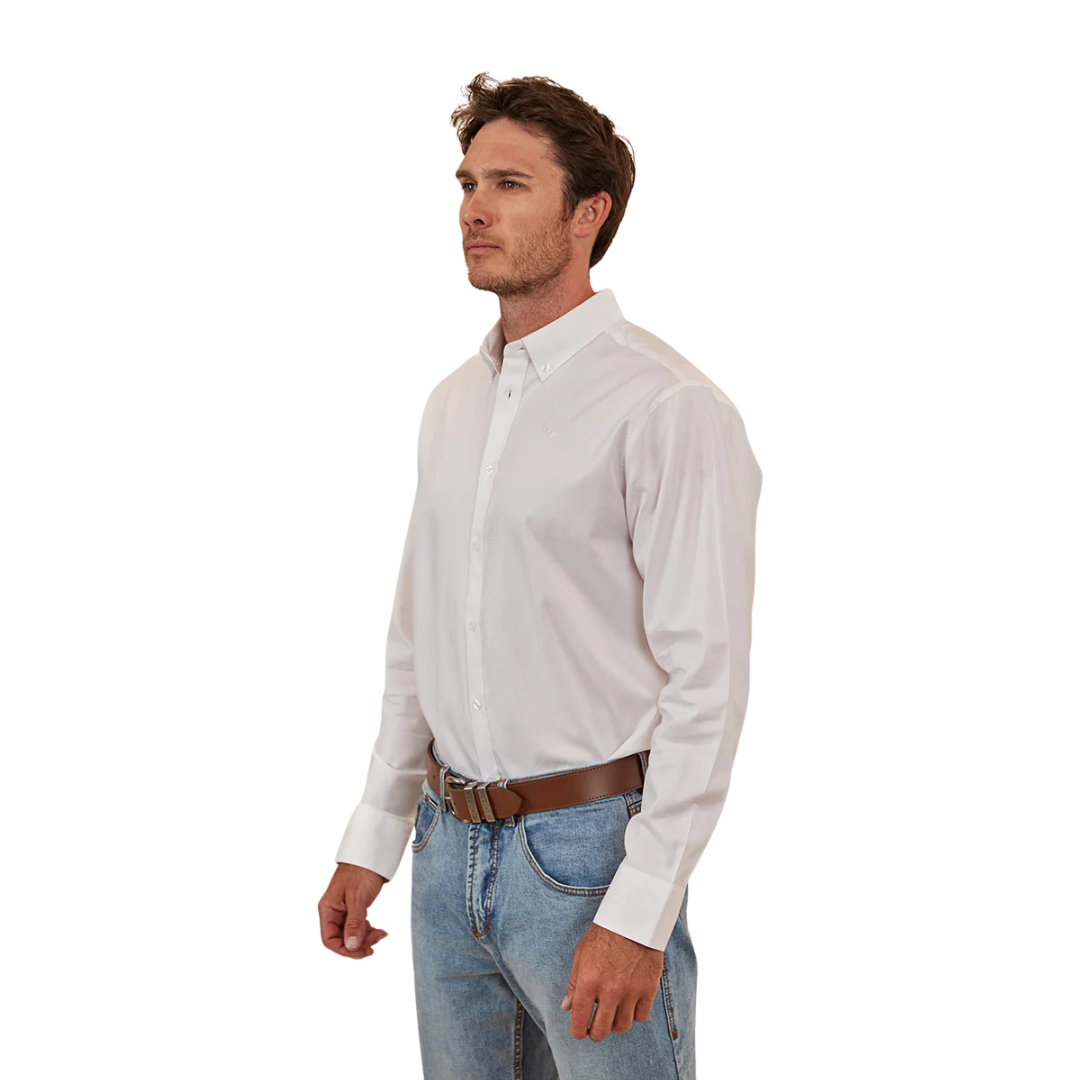 Ringers Western Mens Homestead L/S Dress Shirt (122102RW) White