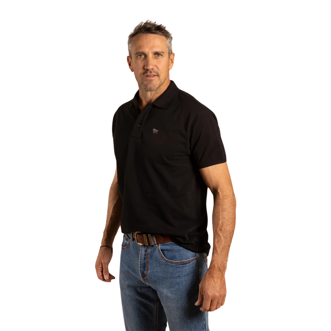 Ringers Western Mens Essential Polo (122011RW) Black