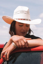Ringers Western Indiana Paper Straw Hat (722069RW) White