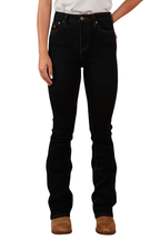 Ringers Western Womens Penny High Rise Bootleg Jeans (221115RW) Dark Blue
