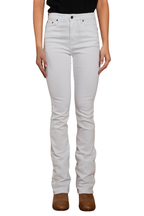 Ringers Western Womens Penny High Rise Bootleg Jeans (221115RW) White