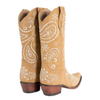 Ringers Western Womens Olivia Cuban Heel Western Boots (519250116) Bone