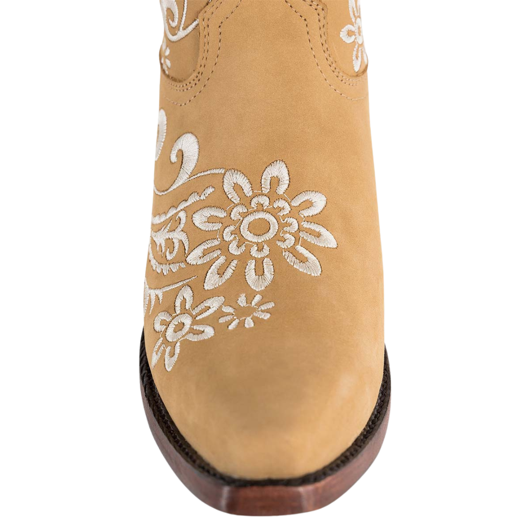 Ringers Western Womens Olivia Cuban Heel Western Boots (519250116) Bone