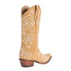 Ringers Western Womens Olivia Cuban Heel Western Boots (519250116) Bone