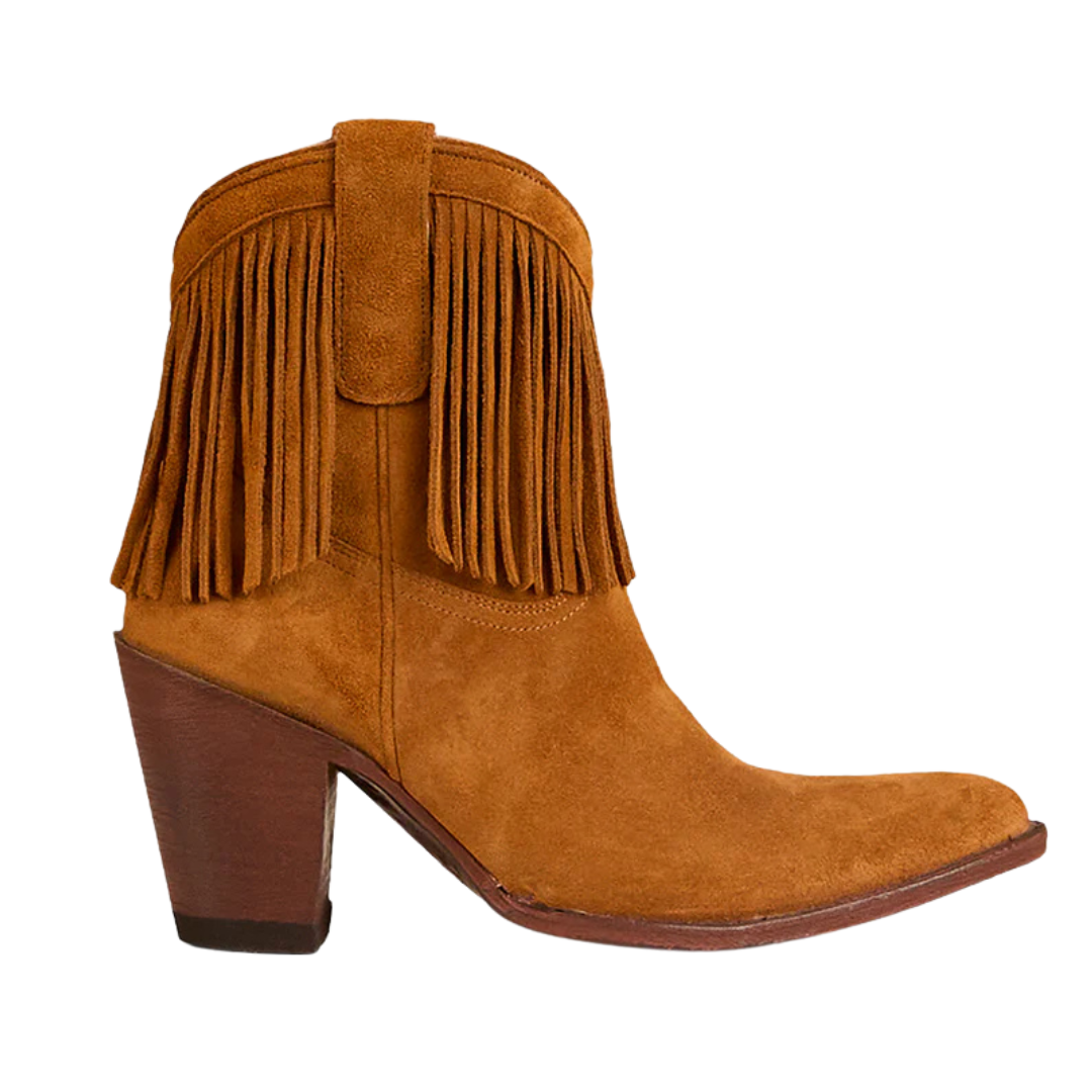 Ringers Western Womens Brittany Western Boots (723062RW) Cognac Suede