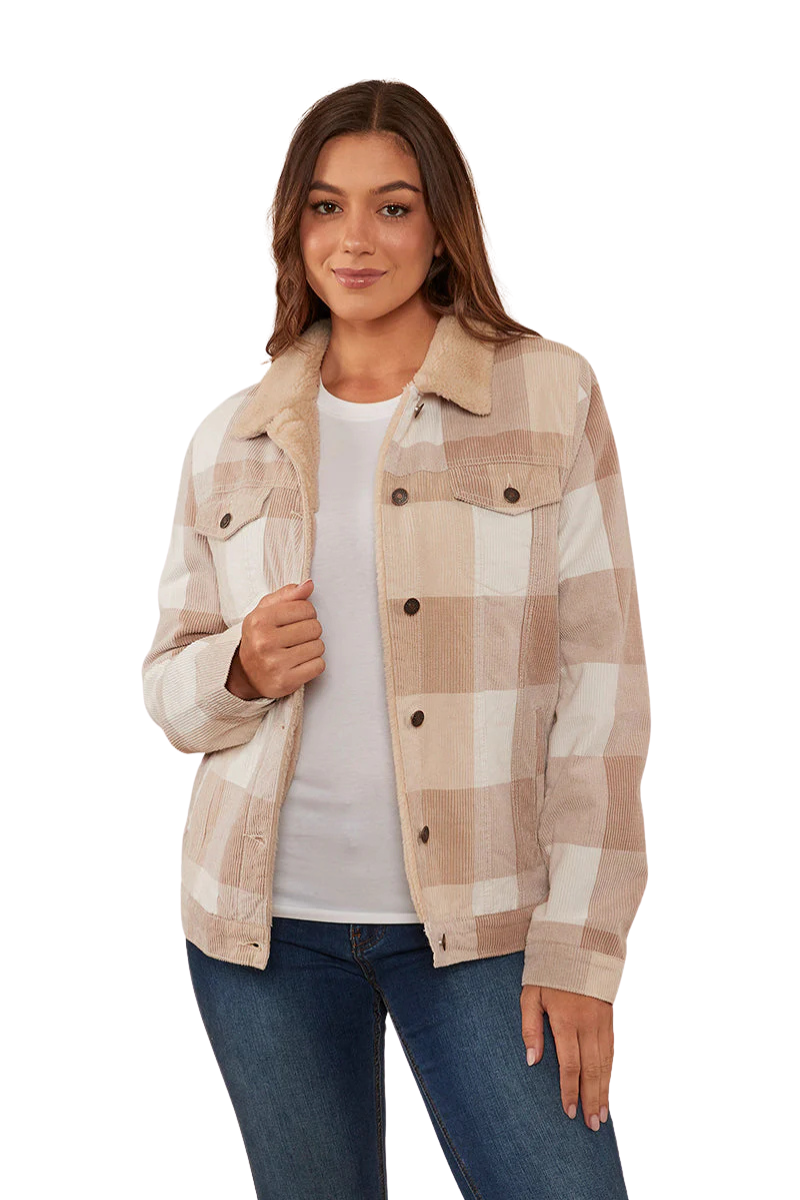 Ringers Western Womens Killawarra Corduroy Jacket (220211801) Woodsmoke