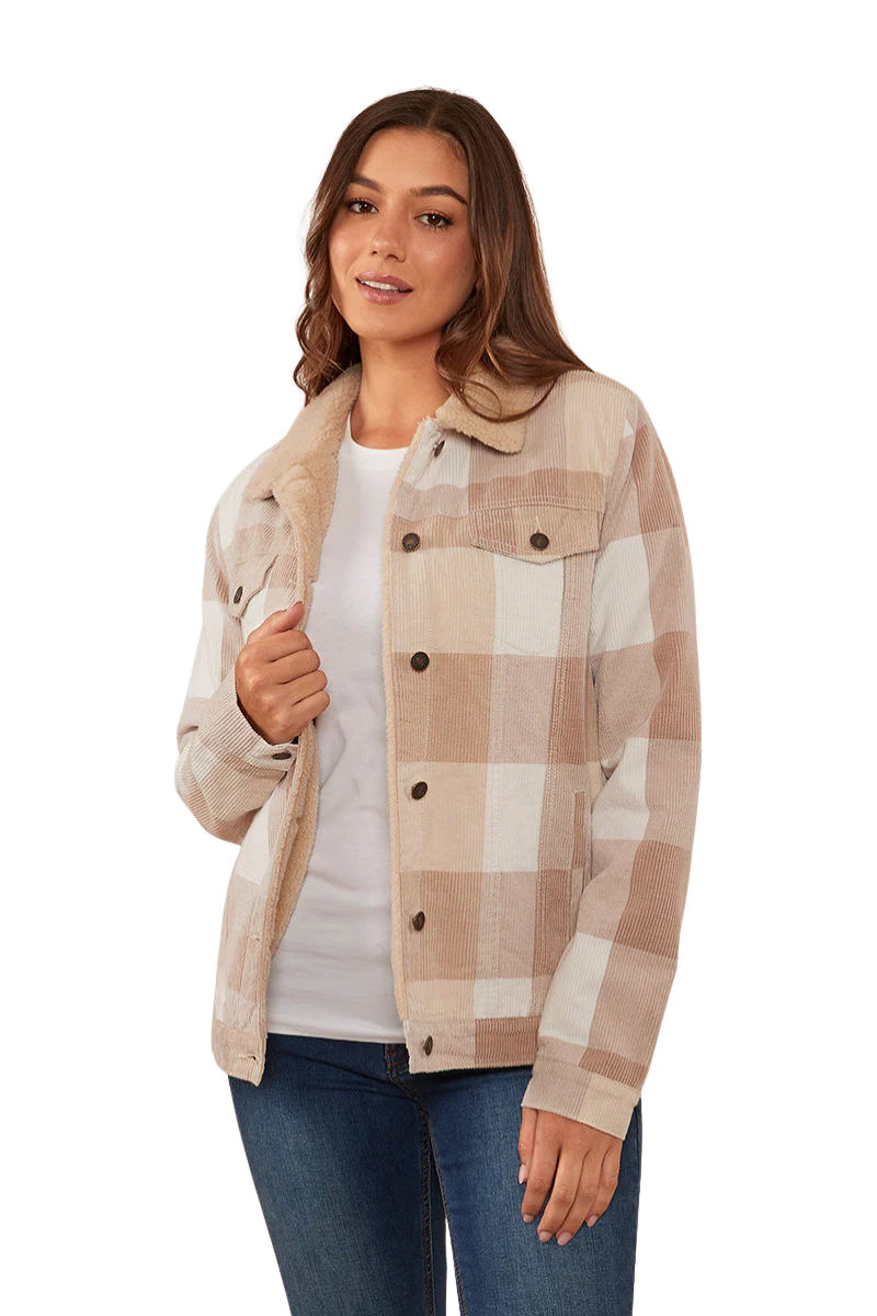 Ringers Western Womens Killawarra Corduroy Jacket (220211801) Woodsmoke