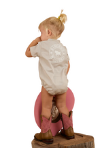 Ringers Western Infants S/S Workshirt Romper (523002RW) Beige