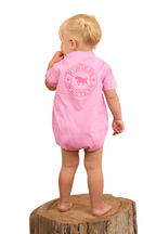 Ringers Western Infants S/S Workshirt Romper (523002RW) Pastel Pink