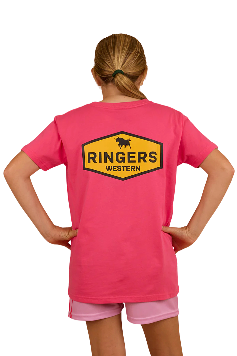 Ringers Western Childrens Servo Classic Fit S/S Tee (322019RW) Melon [SD]