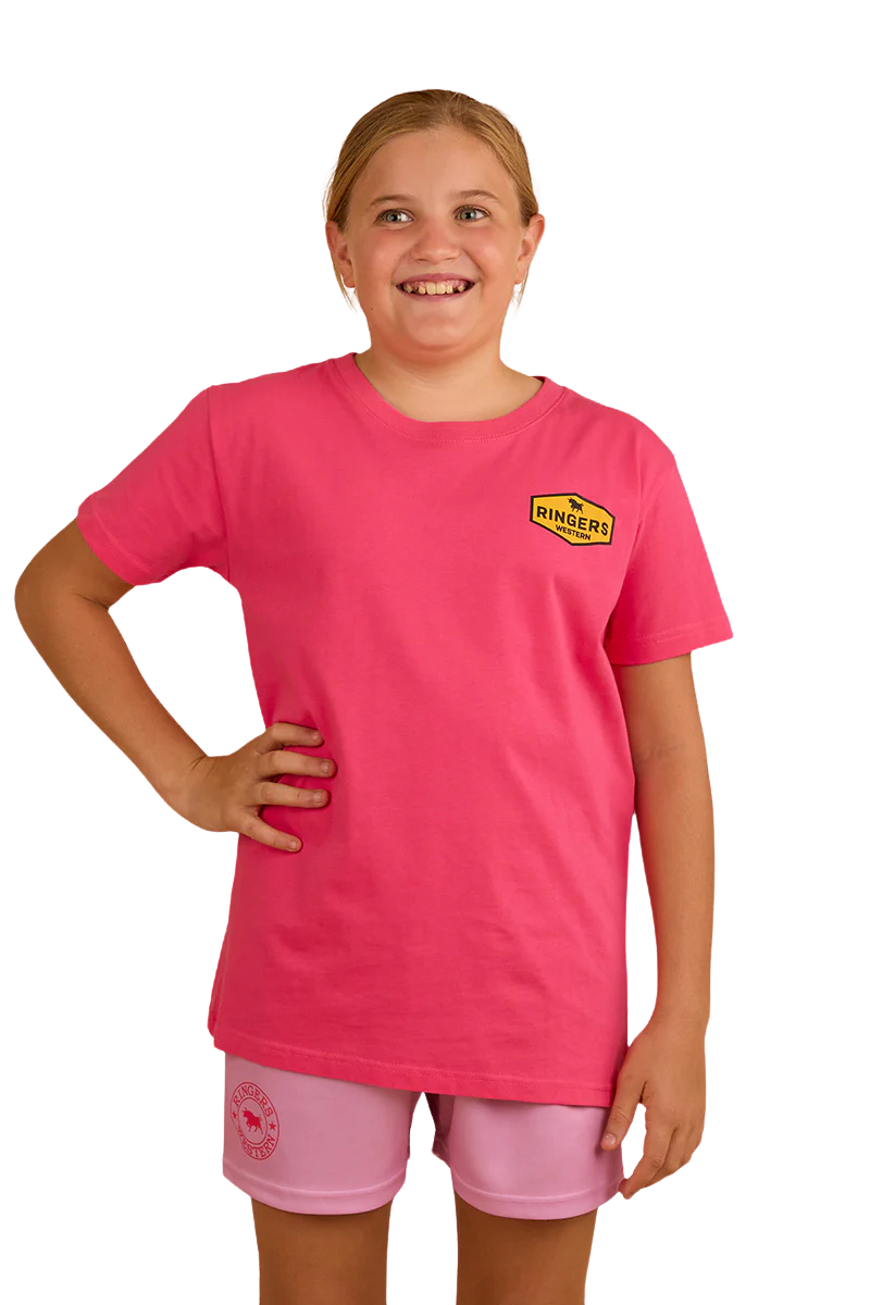 Ringers Western Childrens Servo Classic Fit S/S Tee (322019RW) Melon [SD]