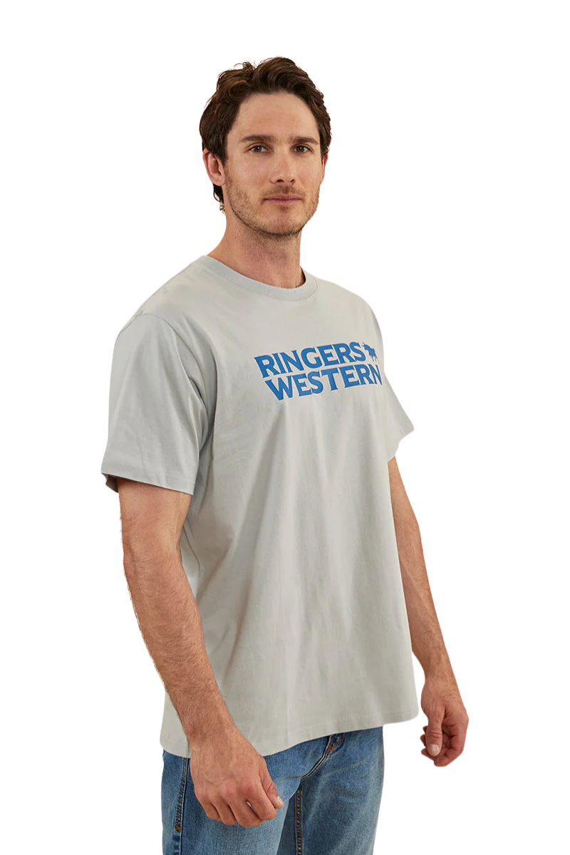 Ringers Western Mens Hastings Loose Fit S/S Tee (122110RW) Grey [SD]