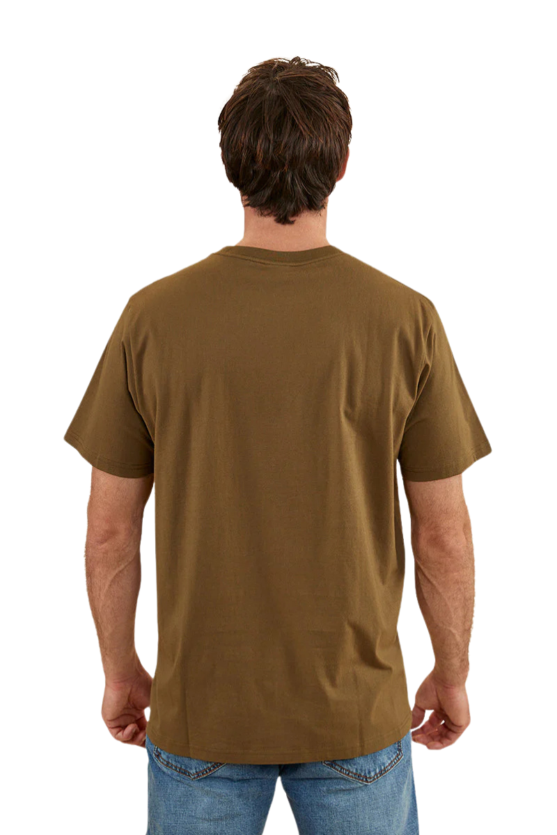 Ringers Western Mens Hasting Loose Fit S/S Tee (122110RW) Military Green [SD]