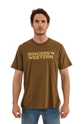 Ringers Western Mens Hasting Loose Fit S/S Tee (122110RW) Military Green [SD]