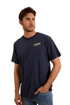 Ringers Western Mens Buckin Barrra loose Fit S/S Tee (123110RW) Navy