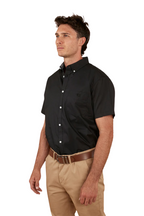 Ringers Western Mens Heritage S/S Dress Shirt (122017RW) Black [SD]