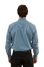 Ringers Western Mens Dillinger L/S Western Shirt (122106RW) Mid Blue [SD]
