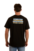 Ringers Western Mens Revhead Loose Fit S/S Tee (124035RW) Black [SD]