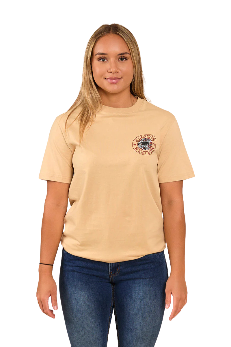 Ringers Western Unisex Walkabout Warrior S/S Tee (423006RW) Dark Sand