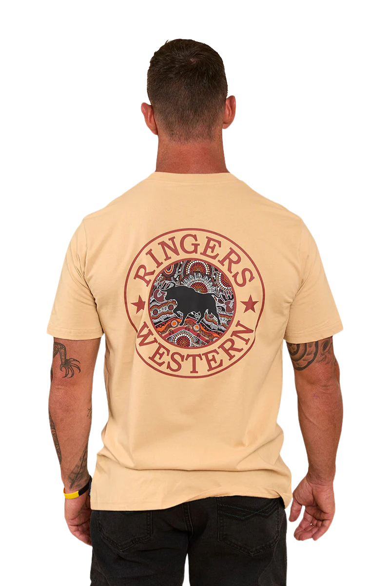 Ringers Western Unisex Walkabout Warrior S/S Tee (423006RW) Dark Sand