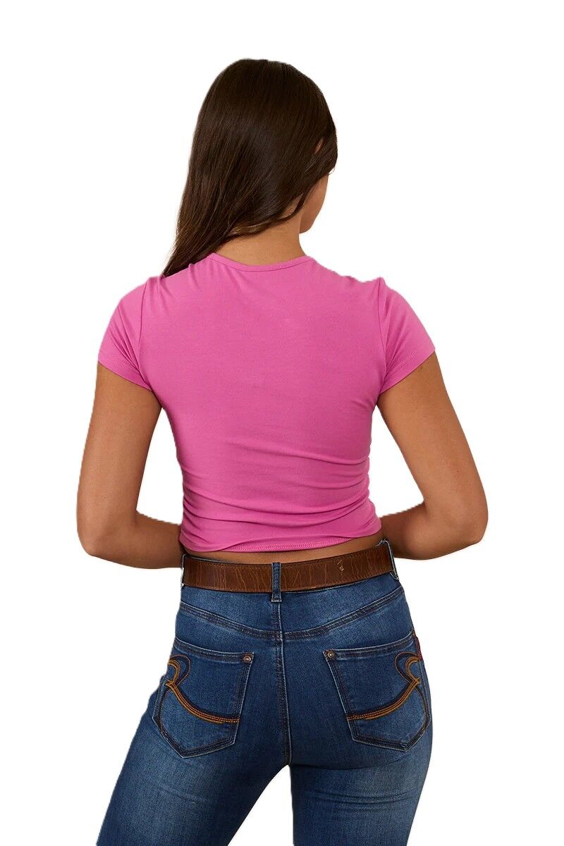 Ringers Western Womens Seasons S/S Baby Tee (223166RW) Candy