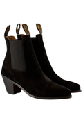 Ringers Western Womens Acacia Dress Boots (223023RW) Black Suede [GD]