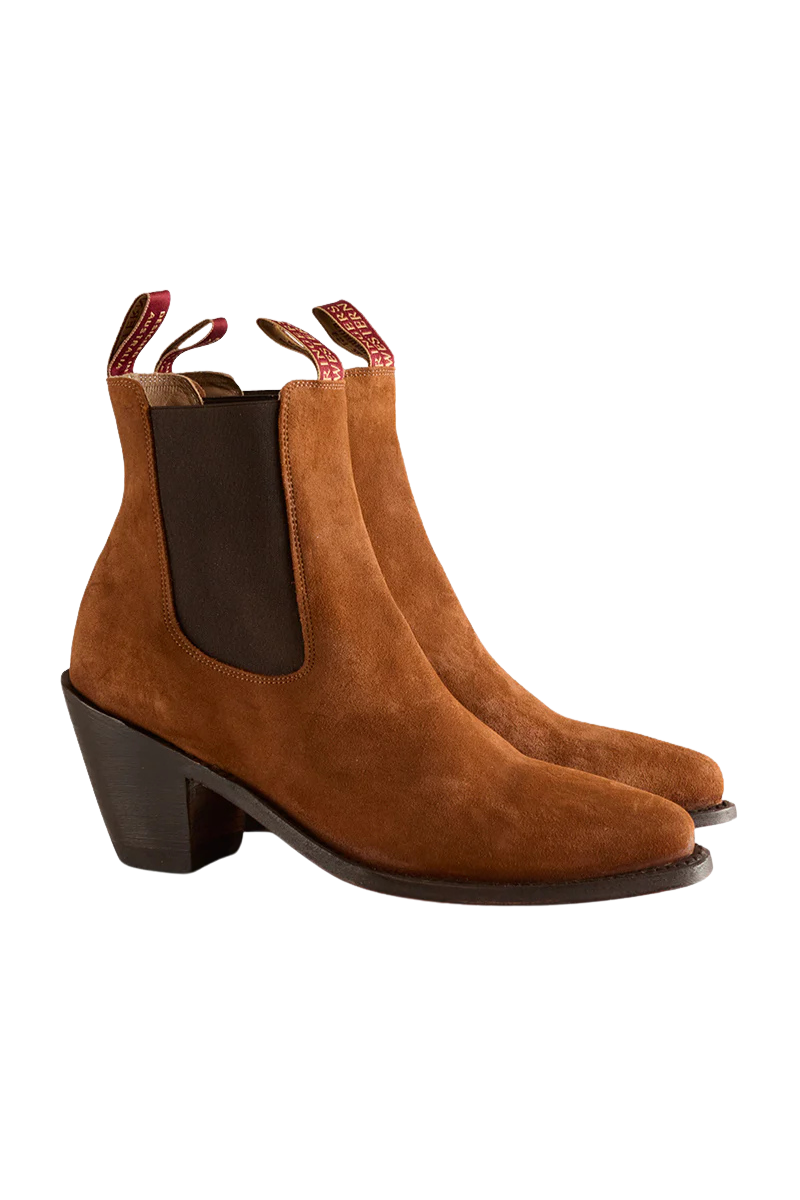 Ringers Western Womens Acacia Dress Boots (223023RW) Tan Suede [GD]